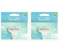 Gillette Venus Deluxe Smooth Sensitive Ricariche Per Rasoio Da Donna, Confezione Da 8, 5 Lame Per Una Rasatura Delicata E Duratura