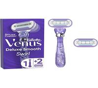 Gillette Venus Deluxe Smooth Swirl Rasoio, 1 Manica, 2 Ricariche Lame, A 5 La...
