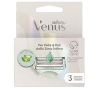 GILLETTE VENUS LAME DI RICAMBIO INTIMATE 3PZ PER RASOIO ZONE INTIME