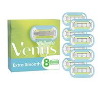 Gillette Venus Lubrastrip - Lamette di ricambio extra lisce da donna, confezione da 8, con un tocco di oli di avocade