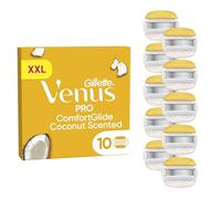 Gillette Venus Pro ComfortGlide 10 Lamette Di Ricambio A 5 Lame per Rasoio Da Donna Venus, Al Profumo Di Cocco, Lamette Donna adatte a Depilazione Corpo