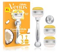 Gillette Venus PRO ComfortGlide Coconut rasoio per depilazione femminile con supporto per doccia + lamette di ricambio 5 pz