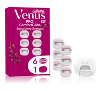 Gillette Venus PRO ComfortGlide Sugarberry lame di ricambio + coperchio protettivo 6 pz