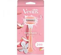 GILLETTE VENUS RASOIO COMFORTGLIDE SPA BREEZE 3 LAME + 2 TESTINE RICAMBIO DONNA