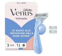 Gillette Venus Rasoio Donna Parti Intime + 3 Lamette di Ricambio
