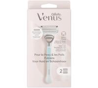 Gillette Venus Per La Pelle E I Capelli Pubici, Rasoio Da Donna, Con 2 Lame Affumicate E Barra Di Protezione, Aiuta A Proteggere La Zona Sensibile Della Maglia Del Fuoco Del Rasoio
