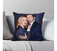 Gillian Anderson David Duchovny federa in poliestere lino velluto modello cerniera decorazione federa cuscino camera cuscino