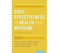Gillian D. Sanders Cost-Effectiveness in Health and Medicine (Copertina rigida)