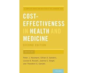 Gillian D. Sanders Cost-Effectiveness in Health and Medicine (Copertina rigida)