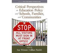 Gillian Parekh Critical Perspectives on Education Policy and (Copertina rigida)