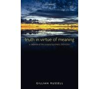Gillian Russell Truth in Virtue of Meaning (Tascabile)