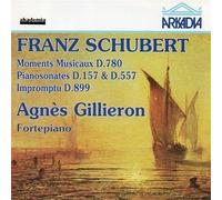 GILLIERON AGNES (fortepiano) - Momento musicale D 780 n.1 > n.6 op 94 Improvviso D 899 (1828) n.1 > n.4 op 90 Sonata per piano D 557 n.5 in la (1817) Sonata per piano D 157 n.1 (1815) in MI (incompiut