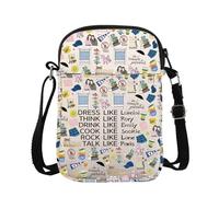 Gilmore Borsa a tracolla Dress Like Lorelai Think Like Rory Messenger Bag Gilmore Fans Borsa a tracolla, Lorelai Cb, 15*21*2cm