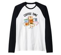 Gilmore Girls Coffee Time Cup Logo Collection Maglia con Maniche Raglan