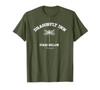 Gilmore Girls Dragonfly Inn Maglietta, Uomo, Oliva, M