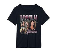 Gilmore Girls Lorelai Bootleg Maglietta, Donna Plus-Size, Nero, 4X