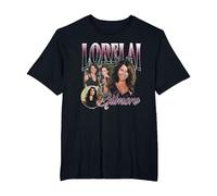Gilmore Girls Lorelai Bootleg Maglietta, Uomo Taglie Grandi, Nero, 5X Tall