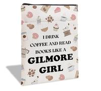 Gilmore Girls Merch - Copertina per gli amanti dei libri, con cerniera, in tessuto lavabile, per libri tascabili, regali per gli amanti dei libri, bibliofili, 29,5 × 21 cm