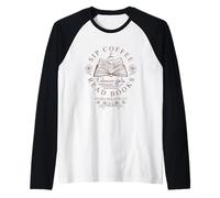 Gilmore Girls Sip Coffee Read Books Maglia con Maniche Raglan