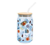Gilmore Ragazze Luke's per Clienti 16-Ounce Vetro Tumbler Con Bambù Coperchio E
