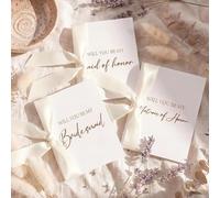 Gilprop 11 biglietti per proposta di damigella d'onore con fiocco con fiocco 8 Will You Be My Bridesmaid Card 2 Maid of Honor 1 Matron of Honor invito per addio al nubilato per addio al nubilato