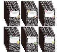 Gilprop 30 Pack Mini Composition Notebook 6 Cute Styles Mini Composition Books Bulk Small Pocket Marble Journal Notebooks Pocket Size 4.5 x 3.25 in for Classroom Elementary Preschool Teacher Supplies