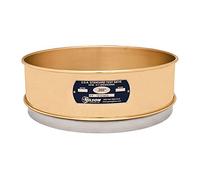 Gilson V12CF 3-1/2" ASTM - Setaccio di prova rotondo in ottone e acciaio INOX, diametro del telaio 12", dimensione di apertura, altezza totale