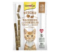 Gim Cat Snack Sticks Grain Free - Tacchino con Coniglio - 1° ORDINE? scegli lo sconto BZR5 / BZR20 + 200 punti fedeltà
