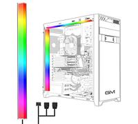 GIM KB-14 RGB Striscia luminosa per PC per custodia da gioco, magnetica indirizzabile LED striscia kit, connettore 5V ARGB 3Pin per Asus Aura LED Asrock/Gigabyte RGB Fusion/MSI Mystic Light, 30CM