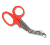 GIMA 20572 Forbici per bende utility, 16,5 cm, confezione da 10 forbici, colore rosso