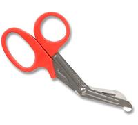 GIMA 20582 Forbici per bende utility, 19 cm, confezione da 10 forbici, colore rosso