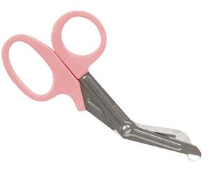 GIMA 20584 Forbici per bende utility, 19 cm, confezione da 10 forbici, colore rosa