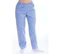 Gima - Pantalone da Divisa Ospedaliera, Cotone e Poliestere, Colore Azzurro, con Elastico in Vita, 3 Tasche, Unisex, Taglia M, per Dottori, Dentisti, Veterinari, Infermieri, Fisioterapisti