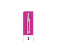 GIMA 22502 Lame Sgorbie in Acciaio al Carbonio, N. 2, Sterili, per Manicure e Pedicure, 50 Lame confezionate in modo singolare