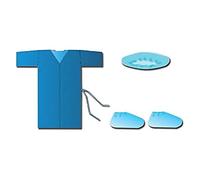 GIMA 26018 Kit Vestizione Paziente, Confezione 25 Pezzi