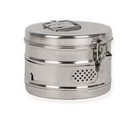 Gima 26675 Drum per Sterilizzazione in Acciaio, 150 mm Diametro, 100 mm Altezza