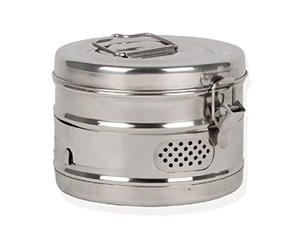 Gima 26675 Drum per Sterilizzazione in Acciaio, 150 mm Diametro, 100 mm Altezza