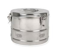 Gima 26679 Drum per Sterilizzazione in Acciaio, 240 mm Diametro, 190 mm Altezza