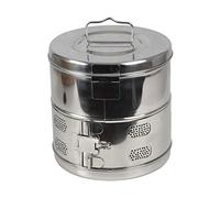 GIMA 26682 Drum Inox Ø 240 x H 240 mm, 1 Pezzo