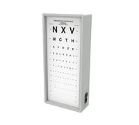 GIMA 27381 Ottotipo Luminoso Monoyer, 3 M, Confezione 1 Pezzo