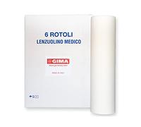 Gima 27419 Lenzuolino a Punta 2 Veli 80 m X 59 cm, 190 cm, Confezione da 6