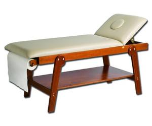GIMA 27451 Lettino in Legno Firenze con Foro, Ciliegio, 1 Pezzo