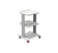 GIMA - Carrello smart con base e ripiani ampi e resistenti, 2 ripiani 40x36 cm + base, 27895