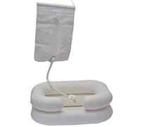 Gima Bacinella gonfiabile ideale per lavare la testa alle persone allettate, con tubo di scarico per acqua e schiuma, 28507