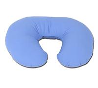 GIMA Collare da viaggio, cuscino cervicale, 44x36 cm, in fibra cava di silicone, con fodera 100% cotone traspirante, prodotto italiano