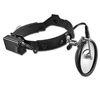 GIMA 31109 Modello Lux-100 Specchio Frontale Orl, a Batteria, 6v