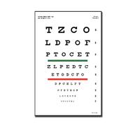 GIMA 31301 Tavola Optometrica "Snellen" 23 x 35,5, 3 m