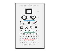 GIMA 31310 Tavola Optometrica "Illetterati" 28 x 56, 6,1 m