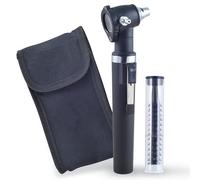 Gima 31520 Otoscopio a Fibre Ottiche, Nero