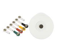 Gima 33367 Adattatore Elettrodi Monouso, Confezione da 10 & Fiab F9060 Elettrodi Monouso in Foam per ECG Ovali, 50 x 48mm, 50 pezzi